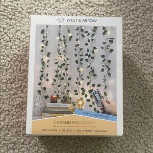 West & Arrow Curtain Vine Lights